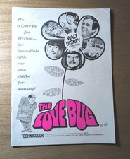 The Love Bug ORIGINAL US Press Campaign Book Dean Jones WALT DISNEY 1968