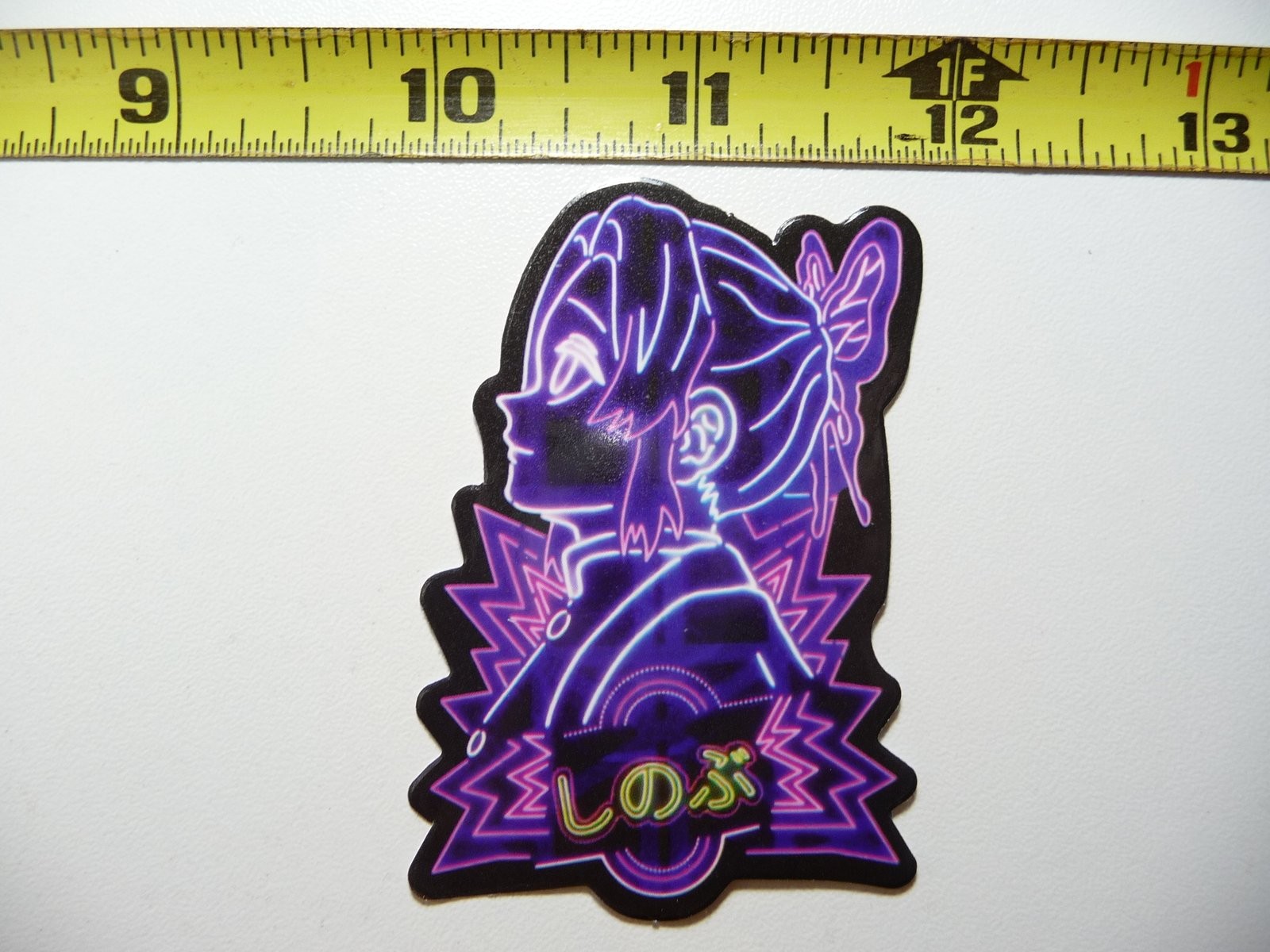 Anime Girl Neon Sticker Decal Colorful Fun Cartoon Art