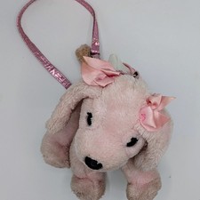 12" Poochie  Co Poddle Purse Sequin Crossbody Bag Stuffed Animal Dog Girls Toy