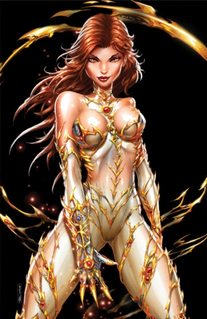 Witchblade #2 Jamie Tyndall Black Close up