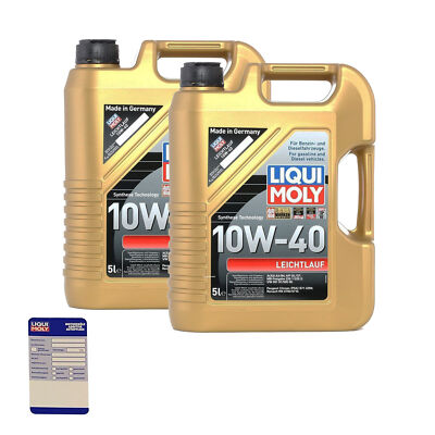 Liqui Moly 1310  LM 1310 Motoröl, Öl, Leichtlauf 10w40 10L MERCEDES BENZ