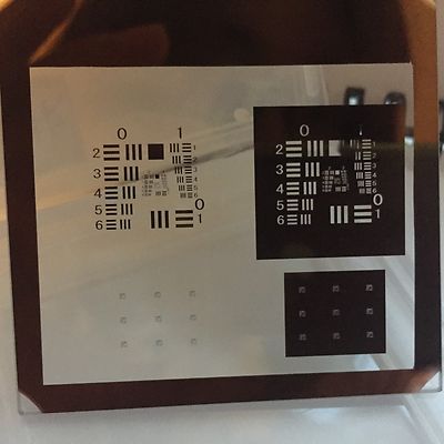 New Glass Slide Contrast Resolution Targets Stage Board MIL-S-150A 1951 USAF