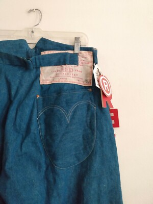 Super Rare Levis red 2014 fishtail silk lined Picker! M Super Rare Levis red 2014 fishtail silk lined Picker! M