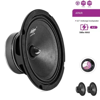 ROBERTAGOR DRIWEI COPPIA CASSE AUTO ALTOPARLANTE AUDIO 16,5 CM 105W RMS 580W MAX SPEAKER CTC-1681