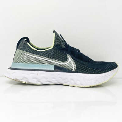 Nike Women's React infinity Run FK Running Athletic Shoes Black Green Size 5