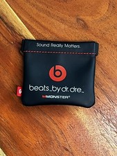 Beats Black Pouch Pocket Carrying Soft Case for Monster Beats In-Ear Earphones