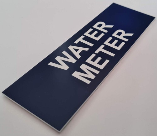 Water Meter Sign Plaque Cupboard Utility Room Shed - Picture 159 of 230