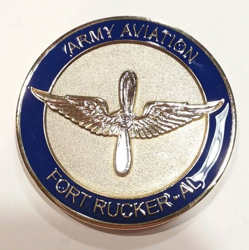 ARMY Aviation Fort Rucker AL Engravable Challenge Coin United States Army
