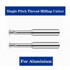 M1.6-M8 3-Flutes Single Pitch Carbide Thread Milling Cutter Tool For Aluminium