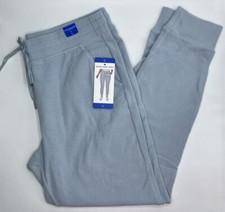 Women's Size Large Marc New York Ladies' Ribbed Drawstring Jogger Pants Blue