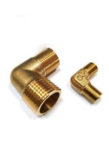 Brass Elbow 90 Degree Male To Male BSP Thread Fitting Connector Adapter