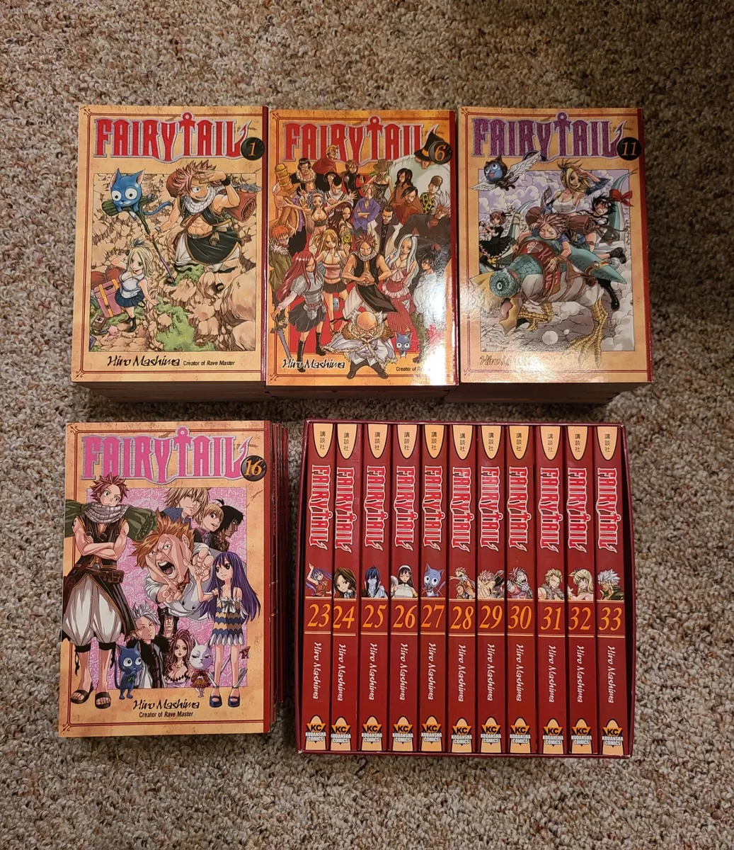 Fairy Tail manga set volumes 1-63 complete english version anime