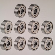 10 pcs 1614 ZZ double metal shielded ball bearing, .375-1.125-.375