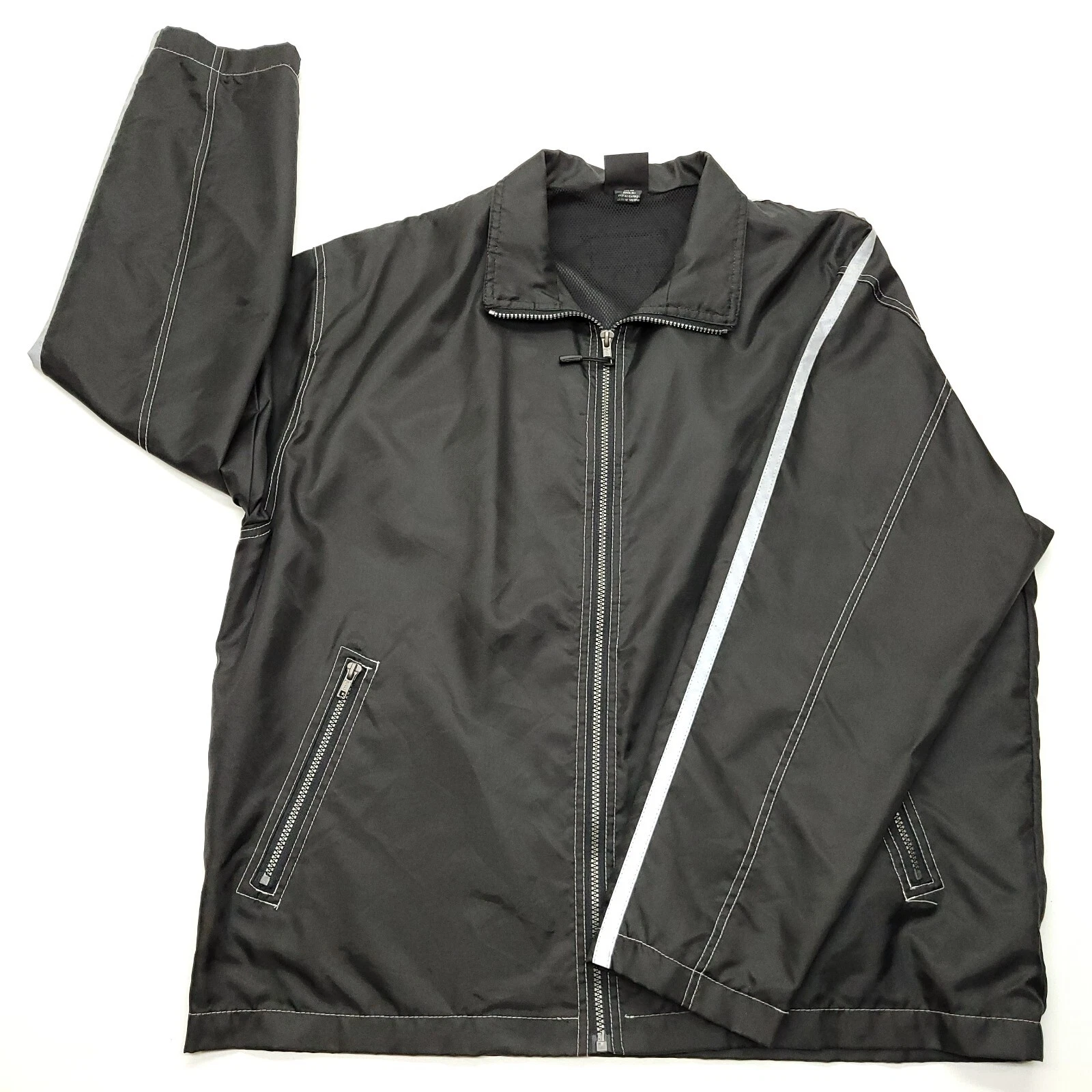 Mopar Men's Black Reflective Windbreaker Medium Full Zip Performance
Opens in a new window or tab