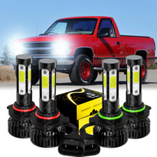 Led Headlight 9005 9006 For Gmc Sierra Chevy Silverado 1500 1995 1996 1997-2006