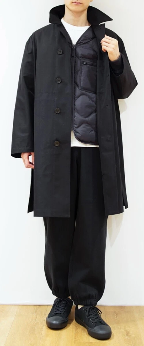 UNIQLO U Soutien collar Coat Size XL Black Brand new Unused With tag No lining