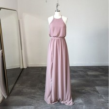 Anthropologie BHLDN Cayenne Maxi Dress Mauve S wedding bohemian Bridesmaid