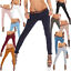 Miniaturansicht 1  - Skinny Chino Pant Hautenge Treggings Stretch-Stoff Damenhose mit Gürtel Slimfit