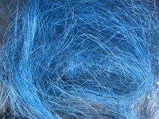 Bastelbedarf FLACHSHAAR BLAU Sisal Feenhaar Hanf Floristik Geschenke Gestalten