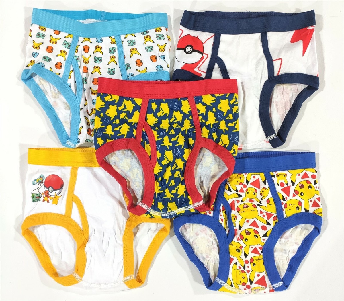 Pokemon Underwear Boys X-Small Pikachu Briefs Pikachu Pokeball