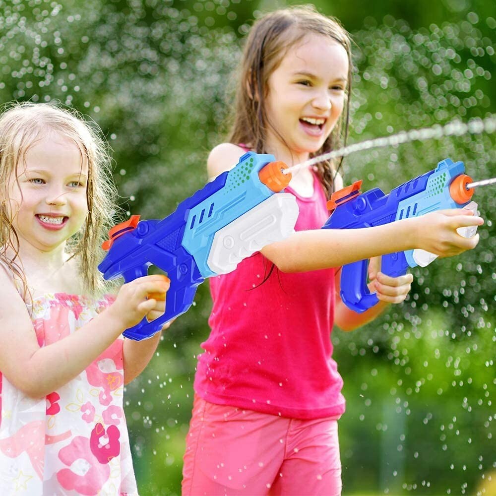 Pack De 6 Pistolas De Agua De 32 Cm Para Niños – Alcance De 8-10 Metros, Colores Surtidos, Ideales Para Verano, Piscina, Playa Y Fiestas Acuáticas
