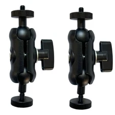 2-Pack Multi-Angle Magic Arm Mount-360° Swivel Clamp for Camera, Mic&LED Lights