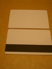 Plastic cards white 86x54mm magnetic strip card PVC blank 10 pieces L#013