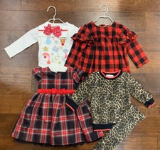 Baby girl 6-12 month Christmas Holiday outfit lot