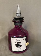 Halloween Witch's Brew Purple Potion Bottle Table Top Decoration