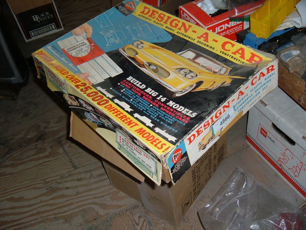 Pyro Design-A-Car Model Vintage Complete with Box 361-6.98
