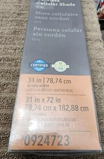 allen roth cordless cellular shade gray 31x72  Item#0924723 Light Filtering 