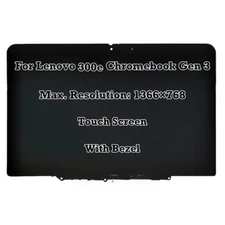 11.6" IPS LCD Touch Screen Assembly For Lenovo 300e Chromebook Gen 3 82J9000MUS