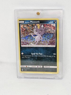 alolan meowth holographic card Pokemon - Alolan Meowth - 78/149 - Common main image 1