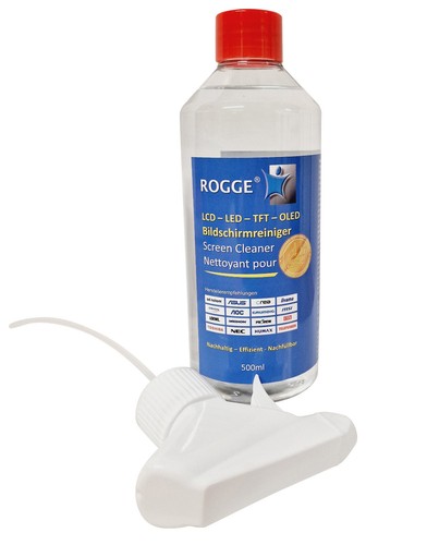 ROGGE Bildschirmreiniger 500ml Screen Cleaner inkl.1xMicrofasertuch 40x40cm - Bild 4 von 8