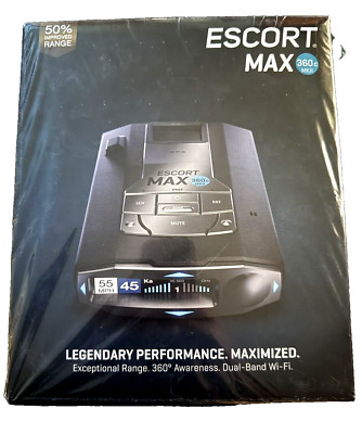   Escort MAX 360c MKII New Laser Radar Detector WiFi Bluetooth Extreme Range 