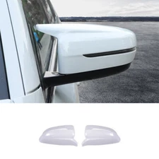 For BMW 5 Series G30 2018-22 ABS Ore White Car Rearview Mirror Cover Trim Decor