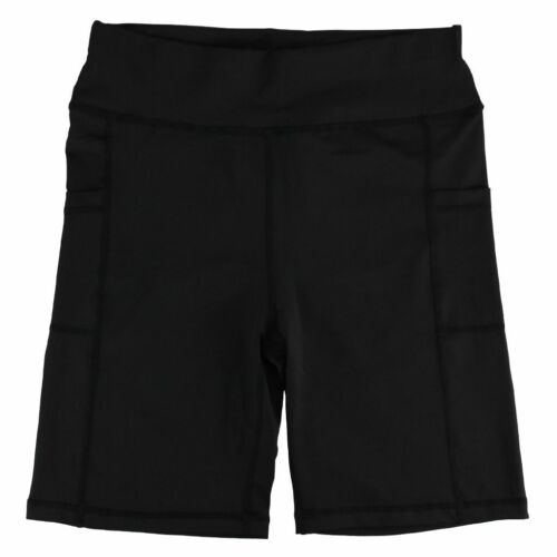 Women High Waist Yoga Shorts Pants Pocket Gym Cycling Biker Sport Leggings - Picture 9 of 14