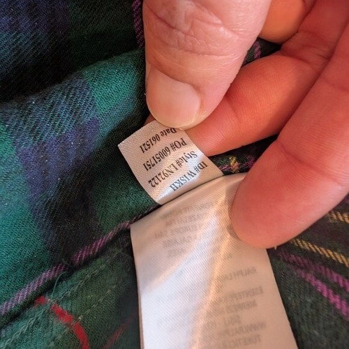 LAUREN RALPH LAUREN Tartan Plaid Brushed Twill Long Sleeve Pajama Set Size XS - Picture 9 of 12