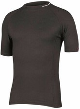 Endura Damen Transrib Kurzarm Jersey Base Layer XS/8 schwarz NEU UVP27€