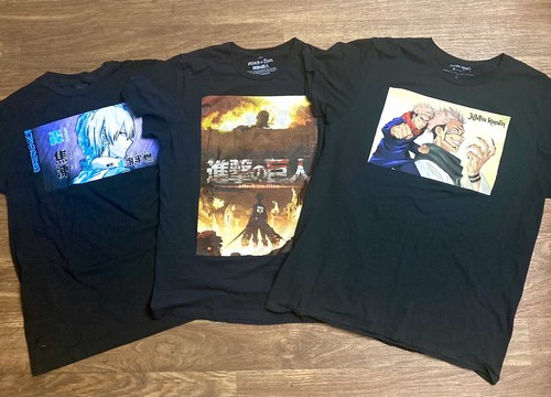 Hot Topic Anime Short Sleeve Shirt Lot 