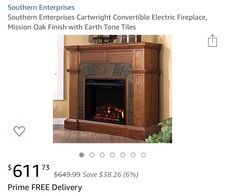 Southern Enterprises Gwynne Electric Fireplace Bookcase For Sale