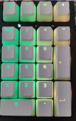 PBT Tastenkappe für mechanische Tastatur Numpad Cherry MX Backlit Translucent Keycaps