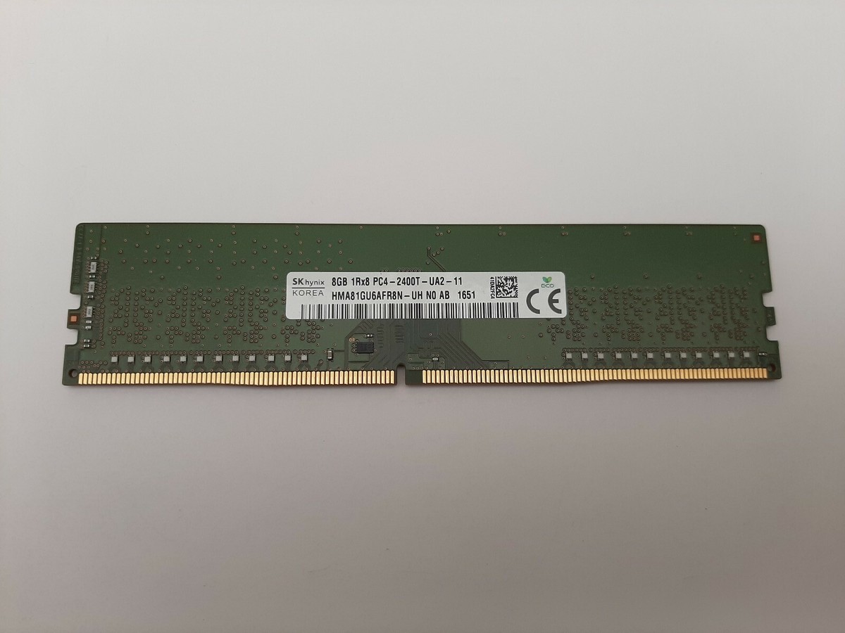 SK Hynix 8gb 1Rx8 PC4 - 2400T - UA2 - 11 DDR4 Unbuffered