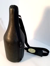 Caddy O Leather Wine Bottle Zipper Tote/Cooler w/Bottle Opener & Adjustable...