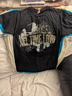 all time low band t shirt medium 