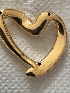18k Real Gold Happy HEART pendant