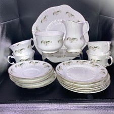 Royal Tara Celtic Vintage Brooch Tea Set Fine Bone China 4 place settings 