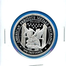 APMEX American Eagle .999 Fine Silver 1oz Round Bullion #05 Semi Proof Like Coin