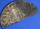 Medieval Scottish hammered cut half penny, 0.63g     [34967]