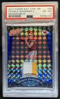 2017 Panini National VIP Patrick Mahomes II Jersey Rookie Blue Prizm #/25 PSA 6